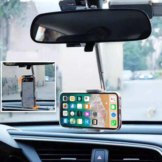 mobile phone holder for car mirror