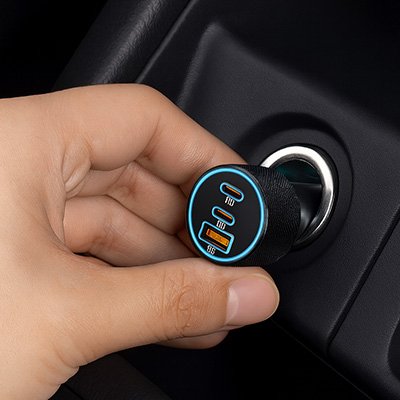 Car Charger Adapter Cigarette Lighter 3 devices parallel