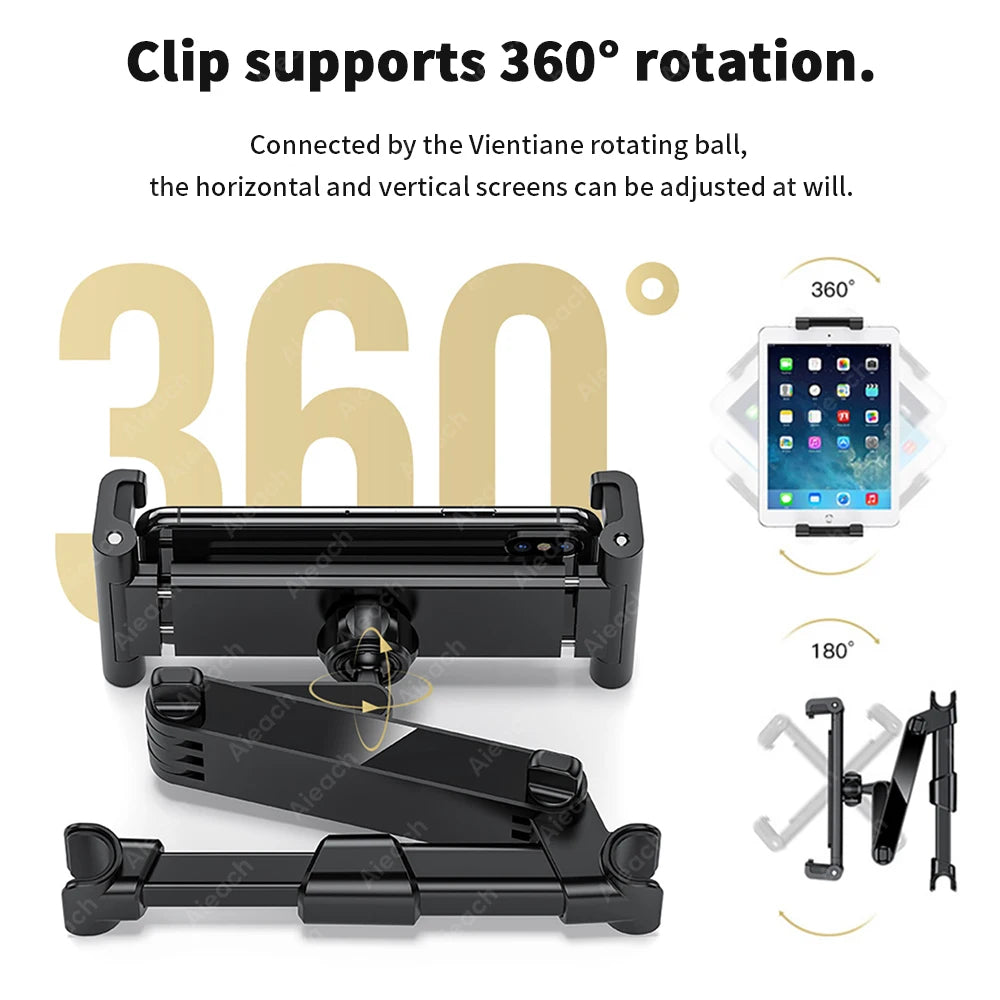 car tablet holder rotation