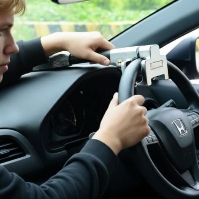 anti theft steering loc visual deterrent