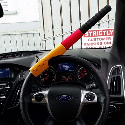 Automatic steering wheel lock peaceful relaxed mind