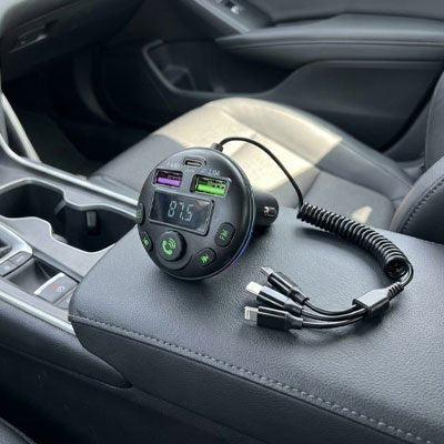 Automotive FM Transmitter playlist streaming