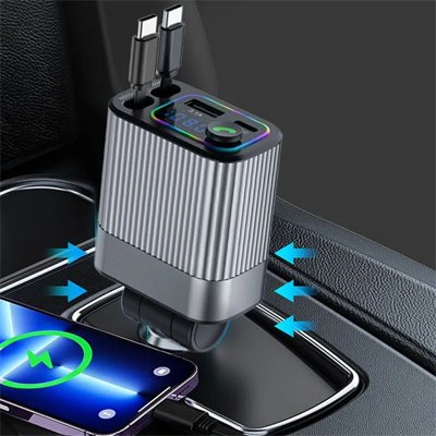 Automotive FM Transmitter charging ports