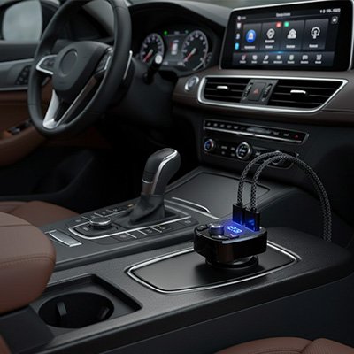 bluetooth car kit clear fm transmission