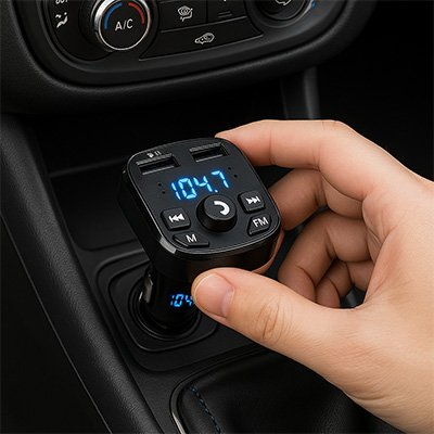 bluetooth car kit intuitive led display