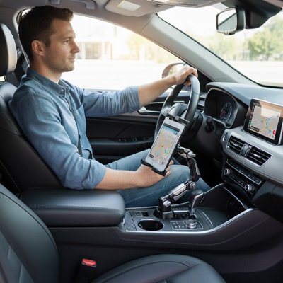 Car Tablet Mount Holder no fallen tablet on car floor