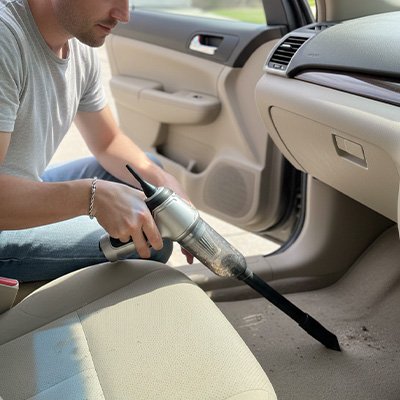 car vacuum clean vehicle clear mind