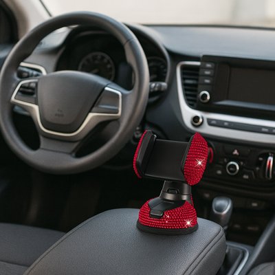 car phone holder quick release button