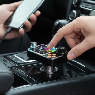 FM Transmitter Bluetooth fast charging