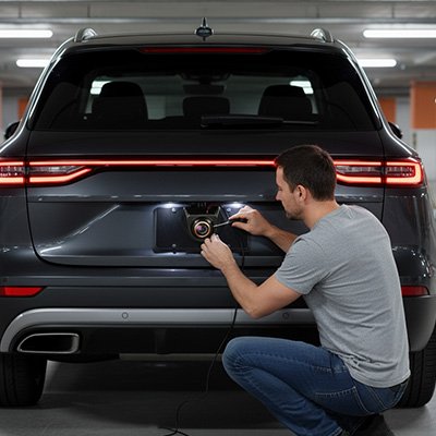 reverse camera VisionHD plug and play connection