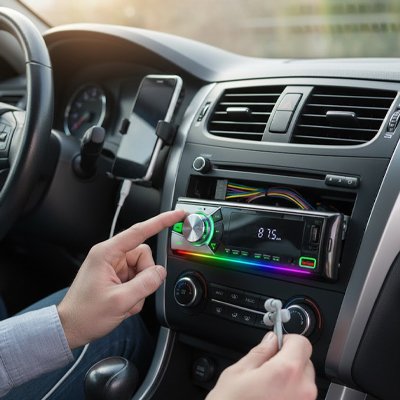 single din car radio bluetooth