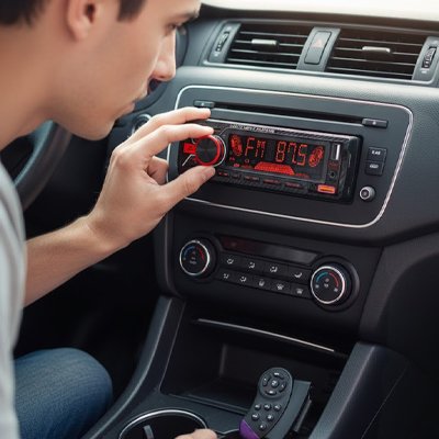 single din car radio multi colour ambience