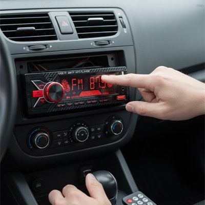 single din car radio safe driving