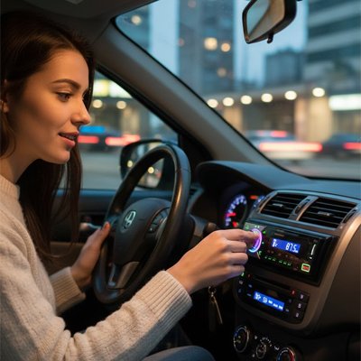 single din car radio seven colour atmosphere