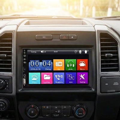 single din car radio bluetooth