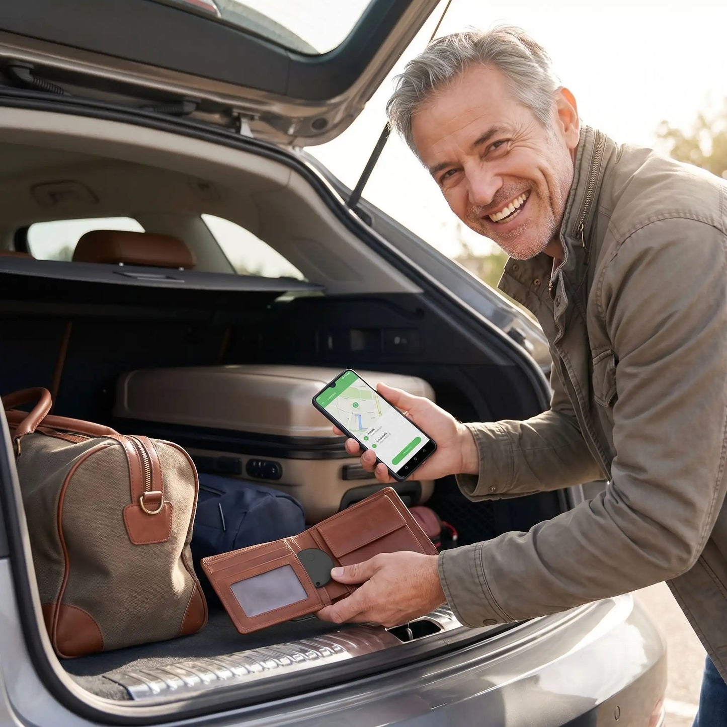 smart-tag-man-rings-finds-wallet-car-boot