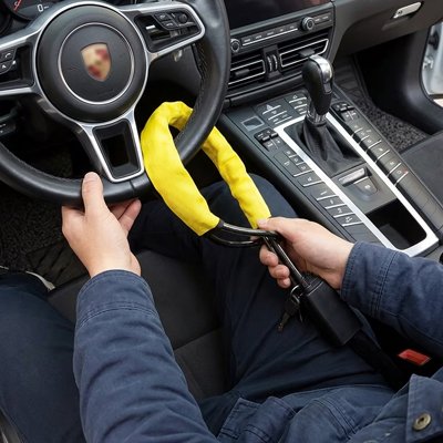 steering lock visual deterrent