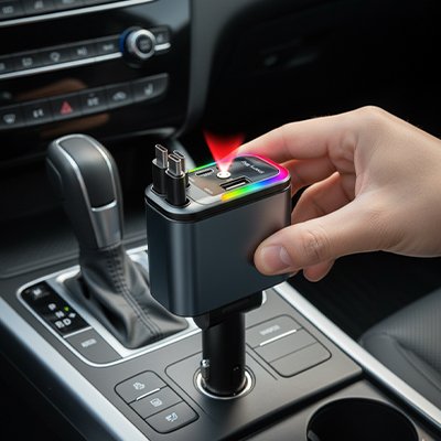 Usb Car Charger Cigarette Lighter Adapter 180W power