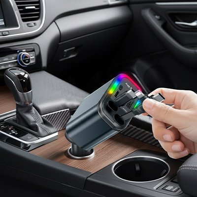 Usb Car Charger Cigarette Lighter Adapter 4 ports parallel charging