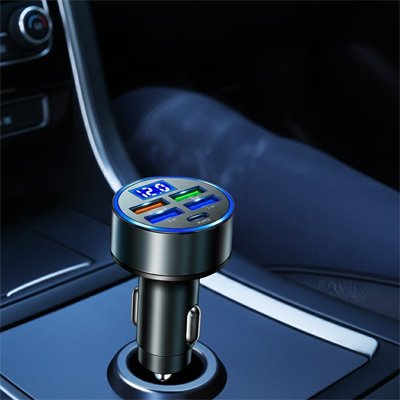 Usb Car Charger Cigarette Lighter Adapter mobile fully charged