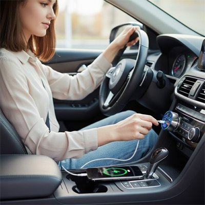 Usb Car Charger Cigarette Lighter Adapter relax driving