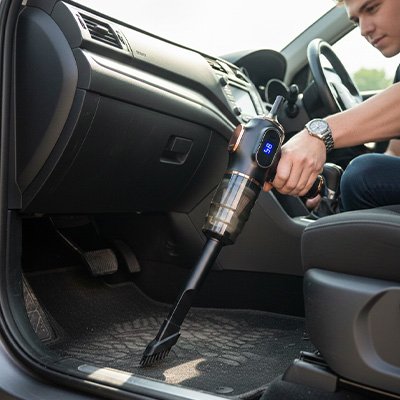Car Vacuum no more crumbs between seats